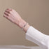 Alabaster | Silver | Firefly Glass Pebble Bracelet